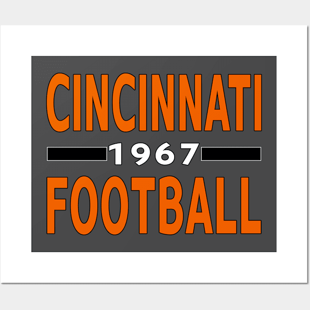 Cincinnati Football Classic Wall Art by Medo Creations